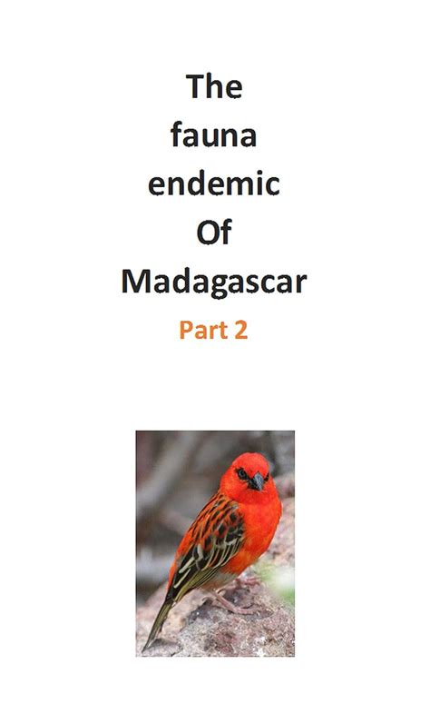 The fauna endemic of Madagascar. Part 2 eBook : RASOLONJATOVO ...