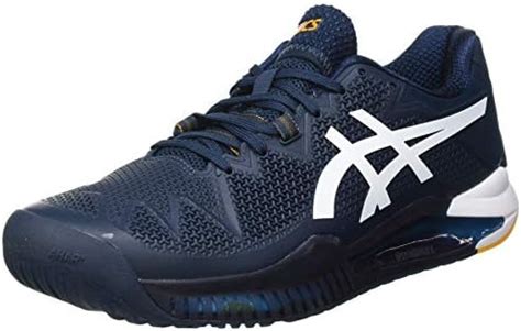 Buy ASICS Men's Gel-Resolution 8 French Blue/White Sneaker (1041A079 ...