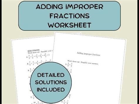 Image result for Addition of Improper Fractions