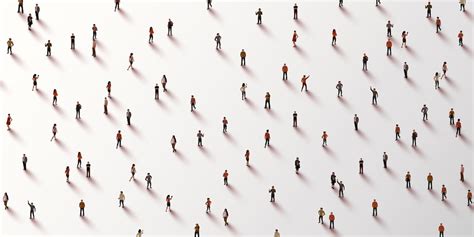 Group of people scattered. | Premium Vector