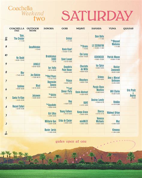 Coachella 2024 Set Times & Streaming Schedule: Full List You Need To ...