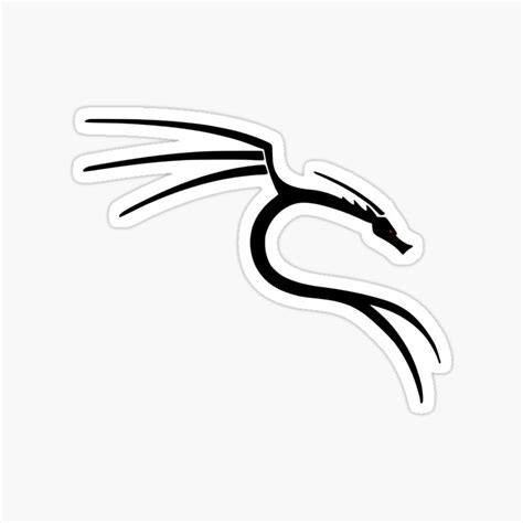Buy Kali Linux dragon icon black sticker Online at Best Prices in India ...