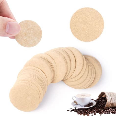 Unbleached Coffee Filters Papers for Aeropress, 100 PCS Round Coffee ...