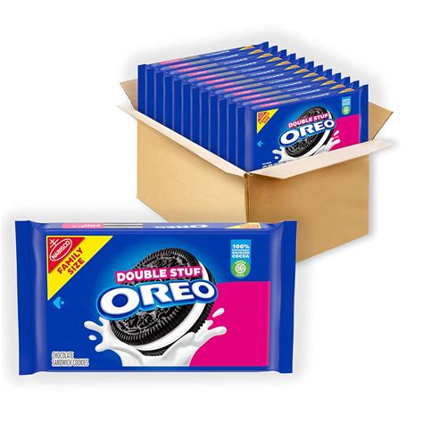 Buy OREO Double Stuf Chocolate Sandwich Cookies, Family Size, 12 - 20 ...