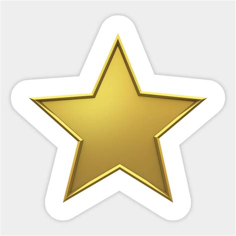Shining gold star seals stickers – Artofit