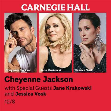 Cheyenne Jackson at Carnegie Hall Tickets & VIP Experiences | Broadway Plus
