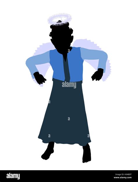 Nativity Illustration Silhouette Stock Photo - Alamy