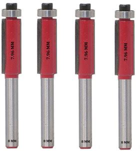 ALPHABET Carbide Tipped 2-Flute Flush Trim Router Bits 5002-4PC Shank 8 ...