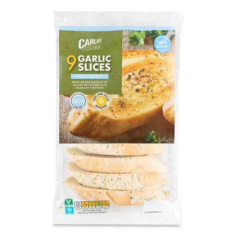 Reduced Fat Garlic Slices 9 Pack | ALDI UK