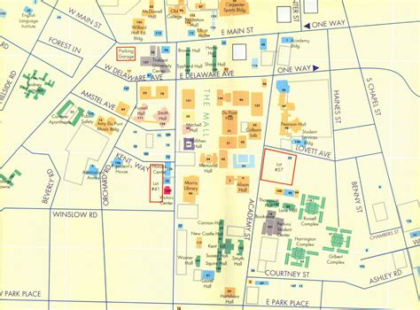 University Of Delaware Campus Map Campus Map | Ohio Wesleyan