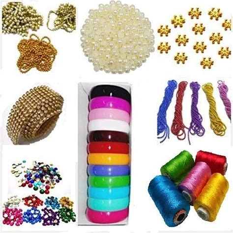 AM Silk Thread Jewellery Making Kit, 50 Pair jhumka Earring Base ...
