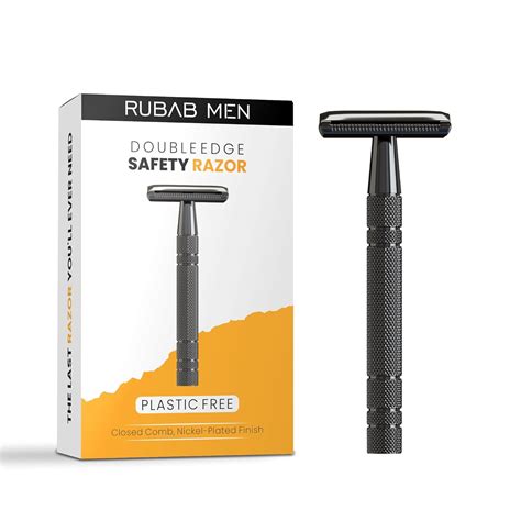 Rubab Men Double Edge Safety Shaving Razor| Premium Single Blade Closed ...