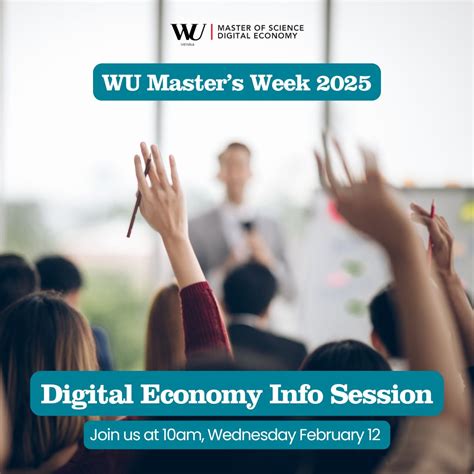 WU Master's Week is here ‼️This week, programs like ours open our doors ...