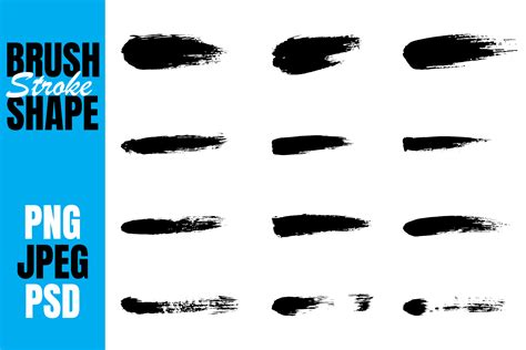 Paint Brush Strokes, Grungy Brush Effect Graphic by Vect_King ...