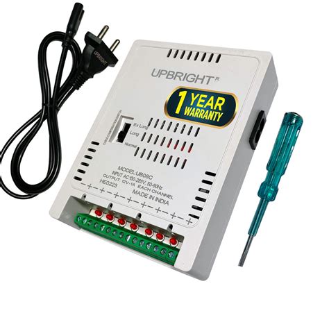 Amazon.in: Buy UPBRIGHT (12VDC) 8 Channel Power Adapter Supply (SMPS ...
