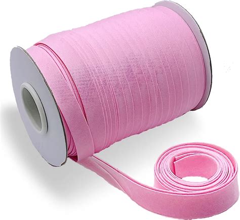 Tewadoo Bias Tape Double Fold 1/2 Inch - Pink 55 Yards Polyester ...