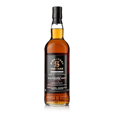Single Malt Whisky Aultmore 17 J. / 2007, Sherry Butt, 57,1% vol ...