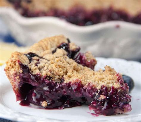 Best blueberry crumble pie - workbery