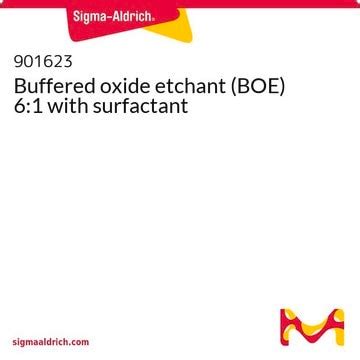 Buffered oxide etchant (BOE) 6:1 Buffered HF