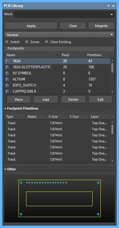 Altium PCB Library Create Custom Pad 的图像结果