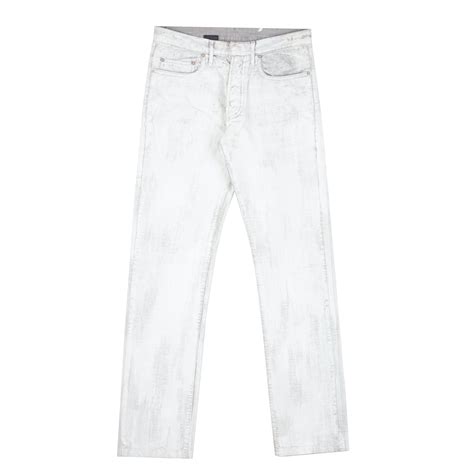 Dior × Hedi Slimane Dior Homme by Hedi Slimane 2006 "White Paint" Jeans ...