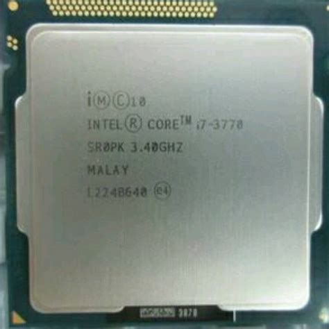 Intel Core i7-3770 3.4 GHz Upto 3.9 GHz LGA 1155 Socket 4 Cores 8 ...