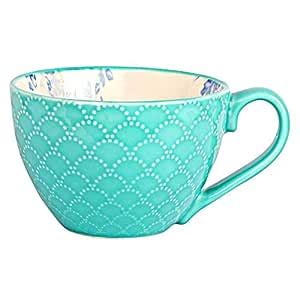Buy Wonderchef Blossoms Porcelain Mug, 385ml Aqua Marine Online at Low ...
