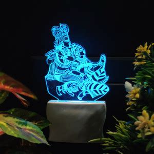Gadgets World GOD RADHA KRISHNA Acrylic 3D Illusion RGB 7 Colour ...