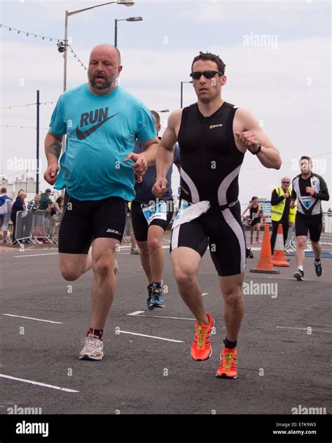 Portsmouth, UK. 14th June, 2015. competitors in the Portsmouth Try a ...