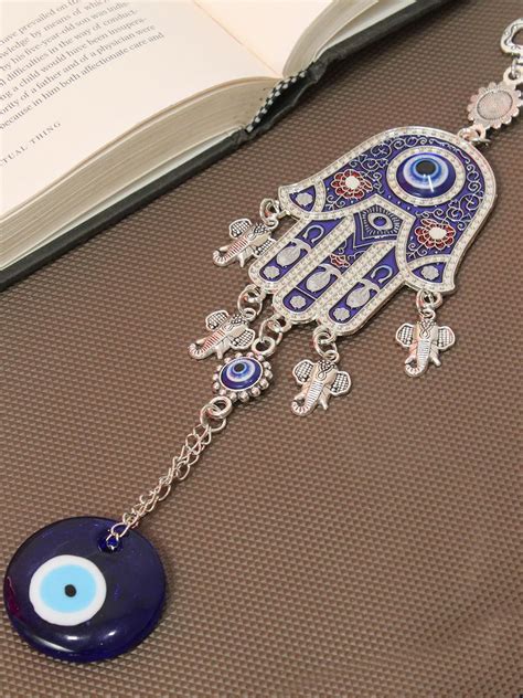 Buy VRB Dec Plastic Tm 1 Pcs Turkish Om Evil Eye Hanging For Home ...