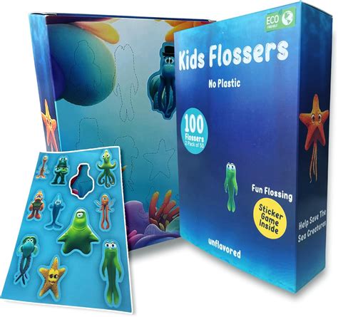 Smart Feelings Co. Biodegradable Unflavoured Kid Floss Picks - No India ...