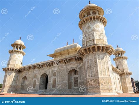Mughal Architecture of Agra City, India Stock Image - Image of castle ...