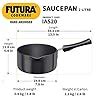 Buy Hawkins Futura 2 Litre Saucepan, Hard Anodised Sauce Pan, Induction ...