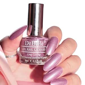 Buy DeBelle Gel Nail Lacquer Finish Adorable Amelia(Purple with Pink ...