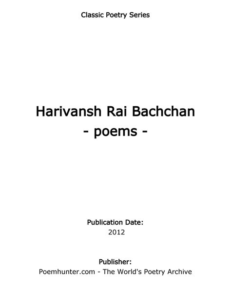 Harivansh Rai Bachchan Poems - 1PDF