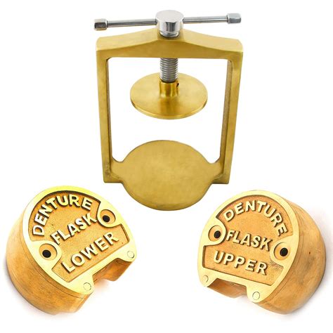 Buy AAProTools Set of Dental Bronze Denture Flask Upper & Lower with ...