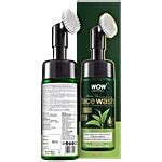 WOW Skin Science Green Tea Foaming Face Wash with Built-In Face Brush ...