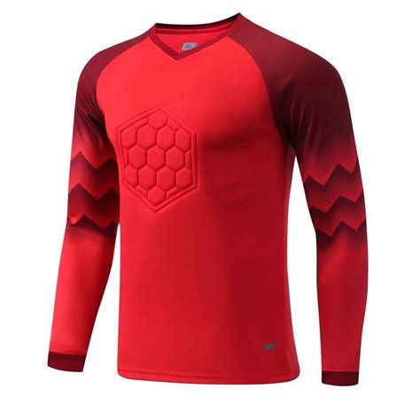 inhzoy Kids Youth Padded Goalkeeper Jersey Football Long Sleeve Goalie ...