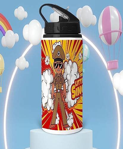 NH10 DESIGNS Little Singham Printed Aluminium Sipper Bottle 750ml for ...
