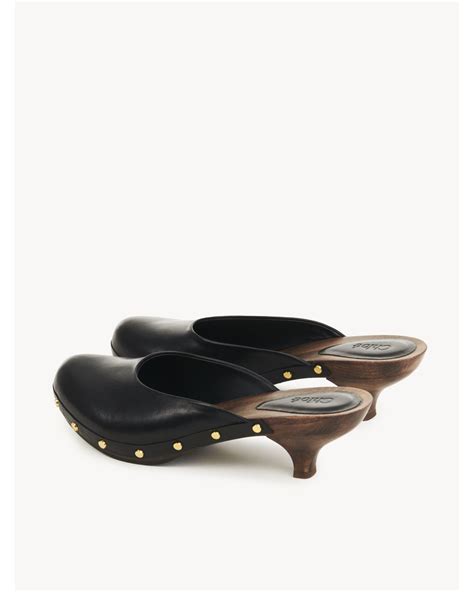 Chloé Judith Clog in Black | Lyst