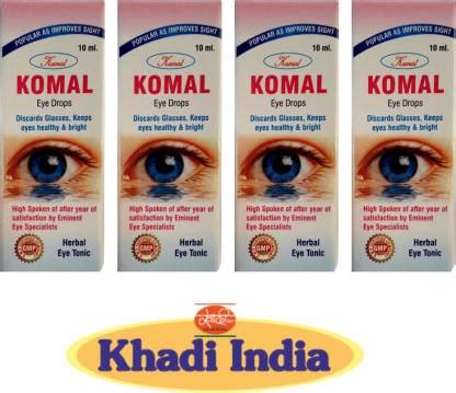 KOMAL PHARMACEUTICALS AYURVEDIC KOMAL EYE DROP(PACK OF 4 ) Eye Drops ...