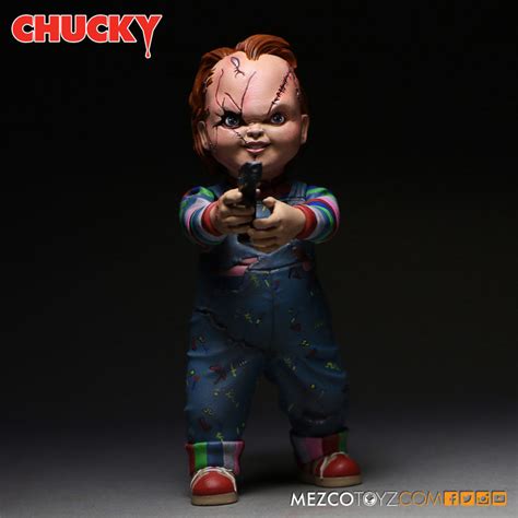 Mezco’s 5-inch tall Chucky Action Figure – Plastic and Plush