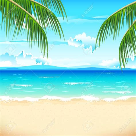 Beach Scene Stock Illustrations Cliparts And Royalty Free Beach | Beach ...