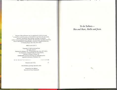 A Year Down Yonder by Richard Peck: Good Hardcover (2000) 1st Edition ...