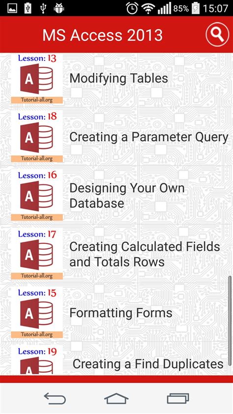 MS Access Tutorial 的图像结果