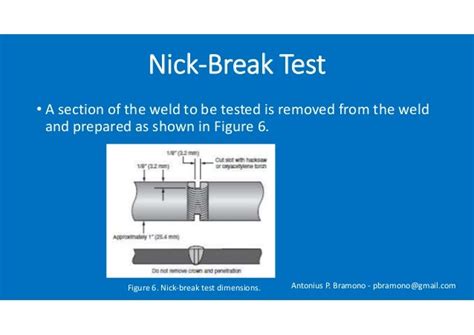 Image result for Destructive Testing Nick Break Test