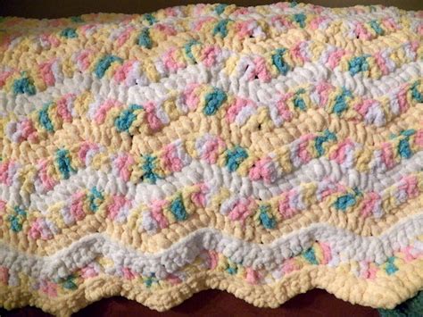 Baby Ripple-Bernat Baby Blanket Yarn-So Soft | Chunky yarn blanket ...