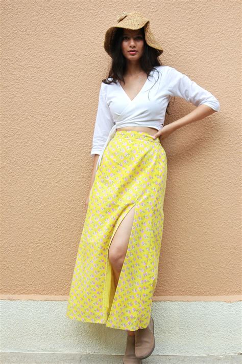 Pina Colada Top And Skirt Set - Mogra Designs
