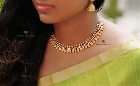 Paisley Gold Look Alike Necklace Set – Varsha Designers