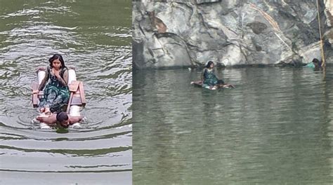 Bride falls in quarry pond while taking selfie on marriage eve in ...